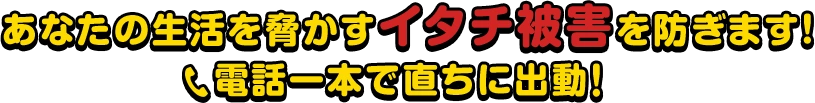 東海の害獣被害を即日プロテクト！電話一本で直ちに出動します！